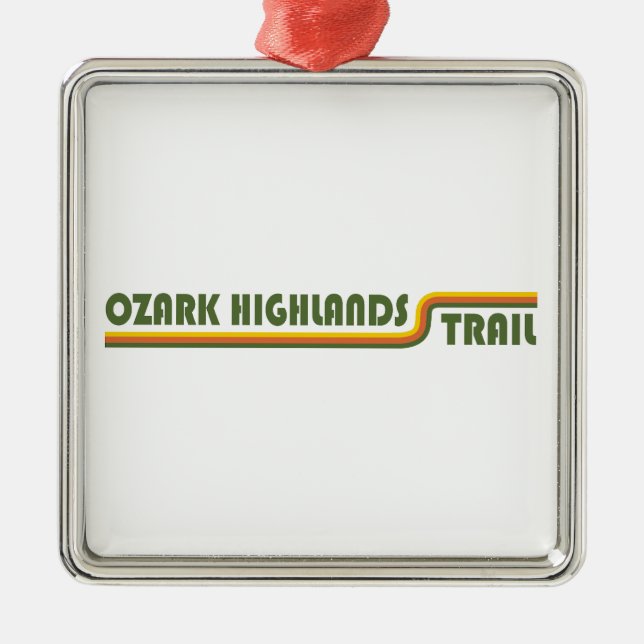 Ozark Highlands Trail Arkansas Metal Tree Decoration (Front)