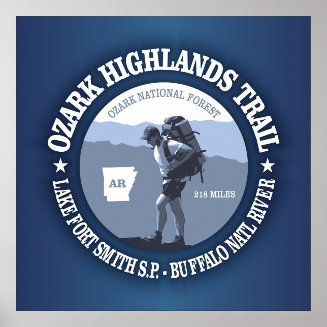 Ozark Highlands Trail Poster (Front)