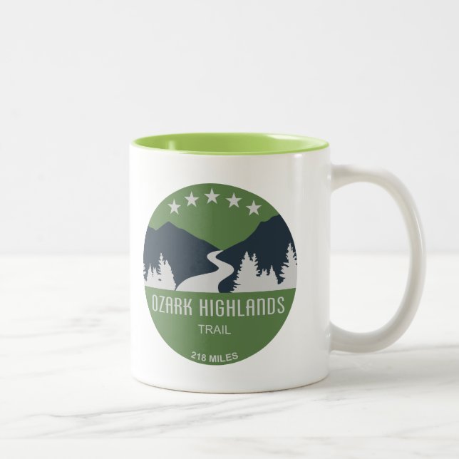 Ozark Highlands Trail Two-Tone Coffee Mug (Right)