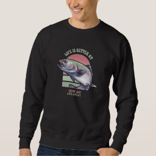 Ozark Lake Arkansas Fishing Camping Sweatshirt