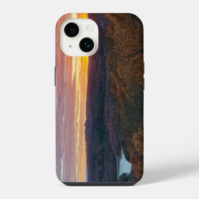 Ozark Mountains Autumn Sunset iPhone Case (Back)