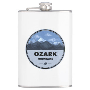 Ozark Mountains Camping Hip Flask