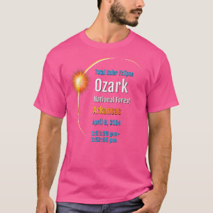 Ozark National Forest Ar Total Solar Eclipse 2024 T-Shirt