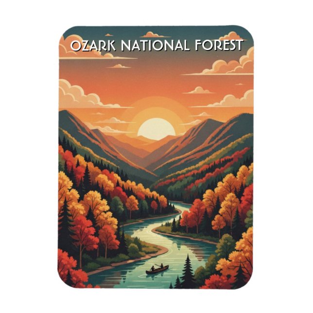 Ozark National Forest Arkansas Magnet (Vertical)