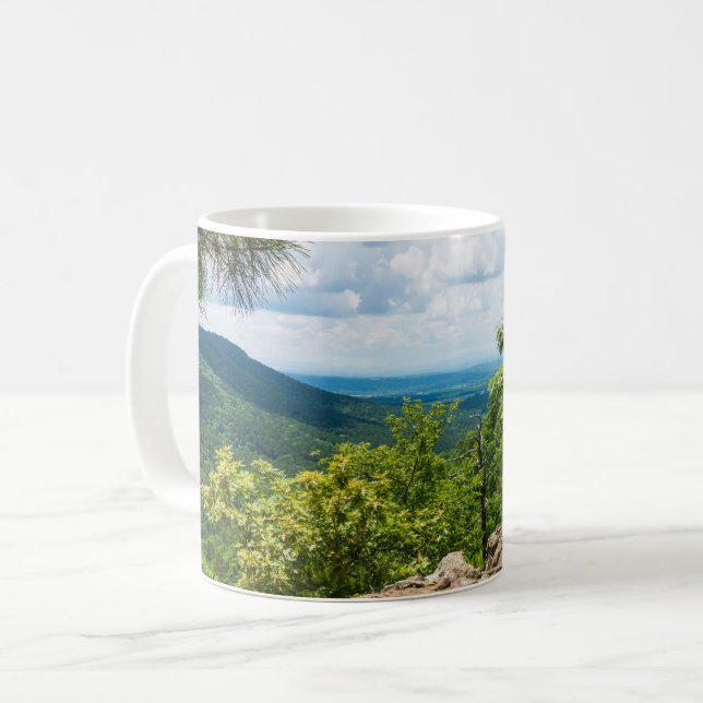 Ozark National Forest Cliff View Coffee Mug (Front Left)