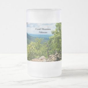 Ozark National Forest Cliff View Frosted Glass Bee Beer Mug