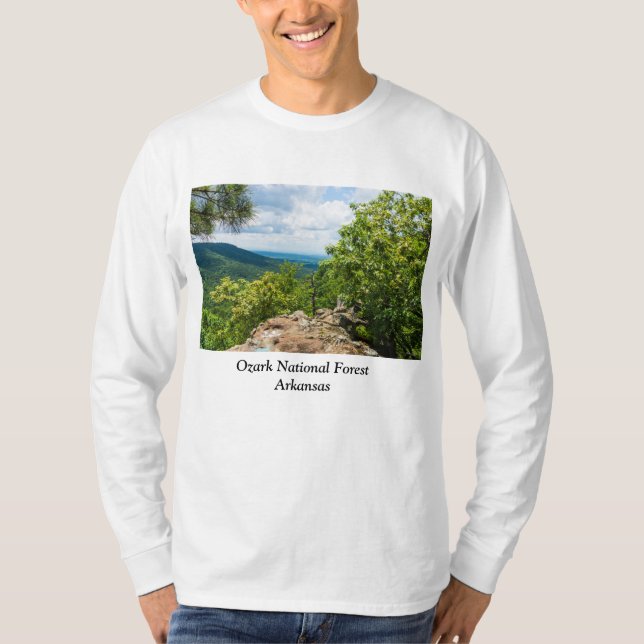 Ozark National Forest Cliff View T-Shirt (Front)
