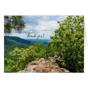 Ozark National Forest Cliff View Thank You Card