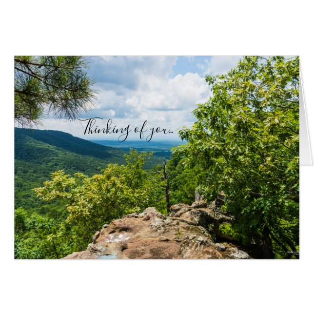 Ozark National Forest Cliff View Thinking You Car (Front Horizontal)