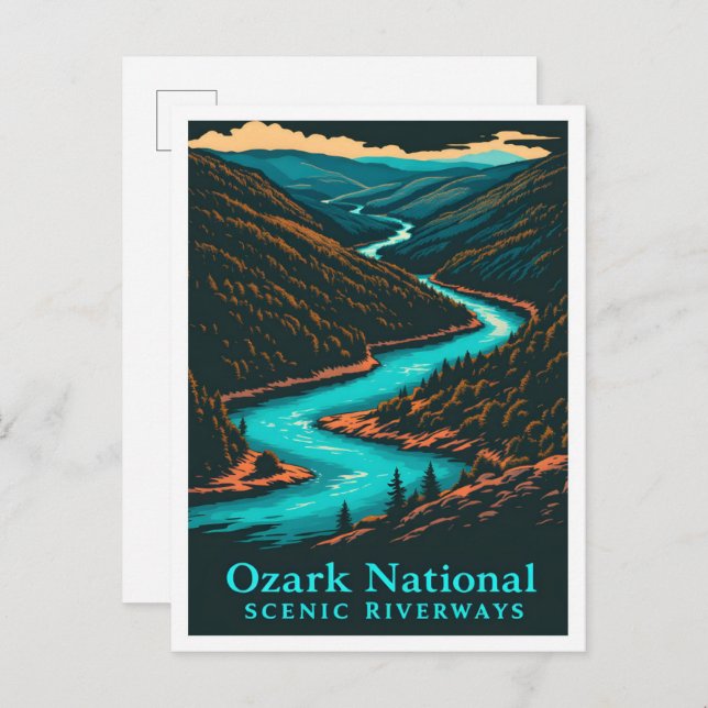 Ozark National Scenic Riverways Travel Postcard (Front/Back)