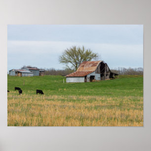 Ozark Old Farm Poster