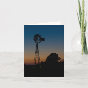 Ozark Sunset Windmill Card