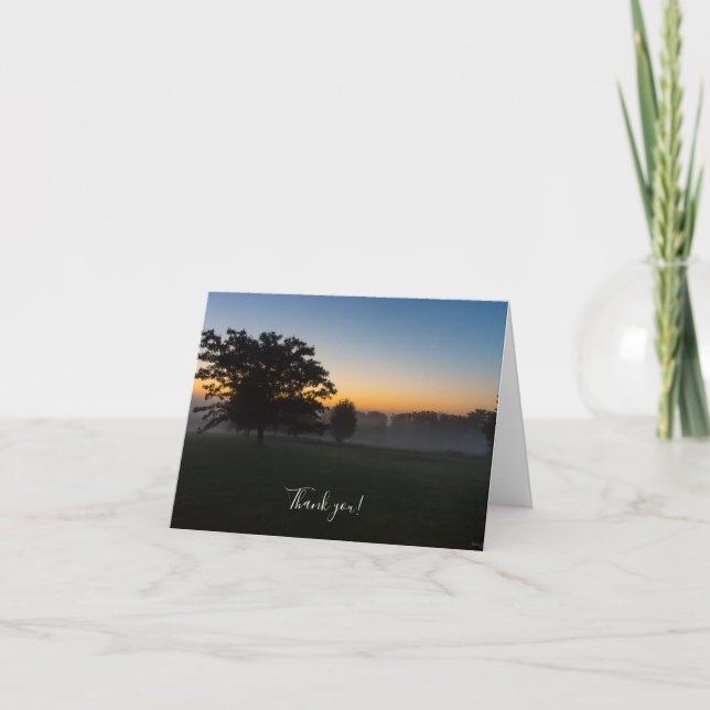 Ozarks August Dawn Thank You Card (Front)