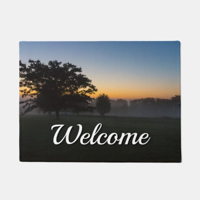 Ozarks August Dawn Welcome Doormat (Front)