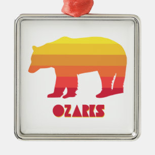 Ozarks Bear Metal Tree Decoration