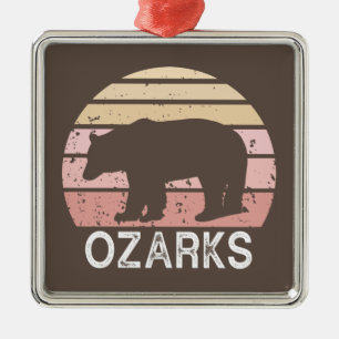 Ozarks Bear Metal Tree Decoration