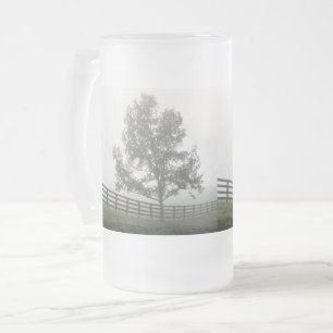 Ozarks Country Fog Frosted Glass Beer Mug