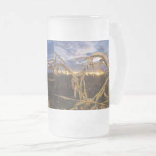 Ozarks Harvest Frosted Glass Beer Mug