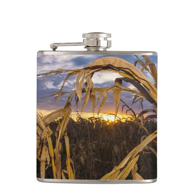 Ozarks Harvest Hip Flask (Front)