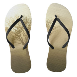 Ozarks Misty Golden Morning Sunrise Flip Flops