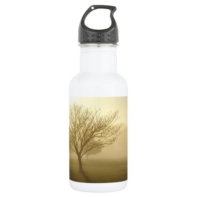 Ozarks Misty Golden Morning Sunrise Water Bottle (Front)