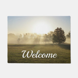 Ozarks Morning Fog Welcome Doormat