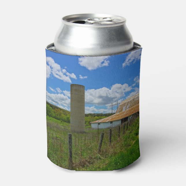 Ozarks Old Barn and Silo Can Cooler (Can Front)