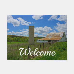 Ozarks Old Barn and Silo Welcome Doormat