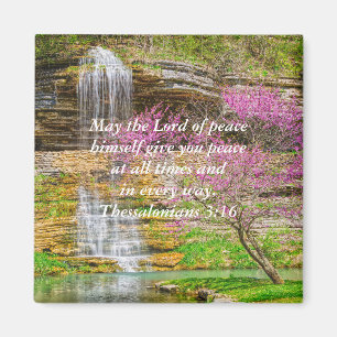 Ozarks Waterfall Spring Bluff Bible Verse Magnet