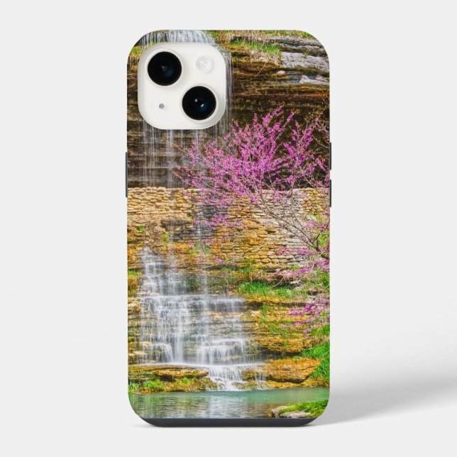 Ozarks Waterfall Spring Bluff iPhone Case (Back)