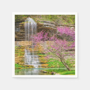 Ozarks Waterfall Spring Bluff Napkin