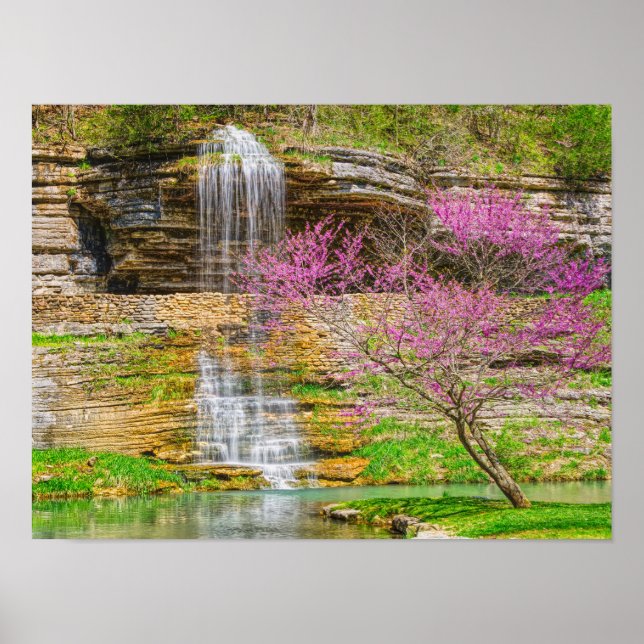 Ozarks Waterfall Spring Bluff Poster (Front)