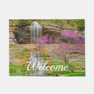 Ozarks Waterfall Spring Bluff Welcome Doormat