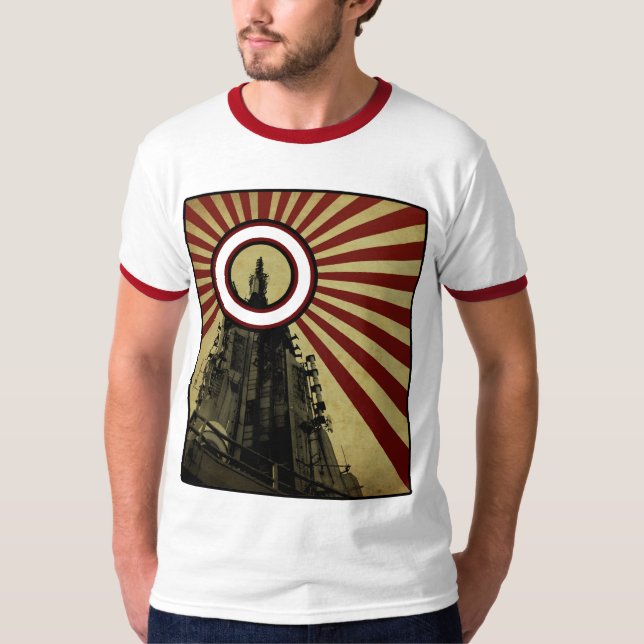 Ozone Tower Ringer T T-Shirt (Front)
