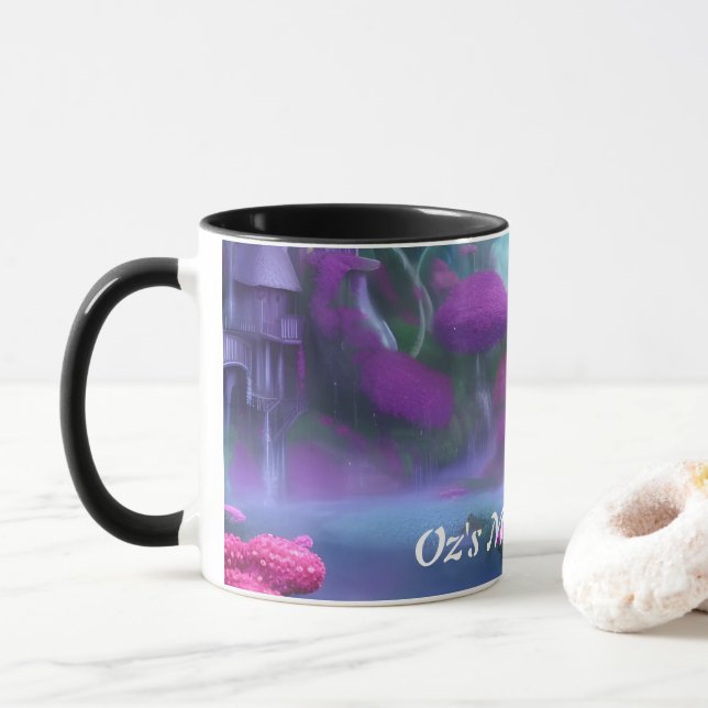 Oz's Morning Tea Personalised Customisable Mug (With Donut)