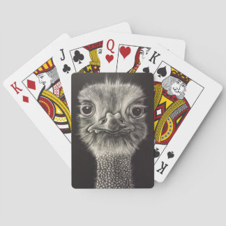 Ozzy Ostrich playing cards