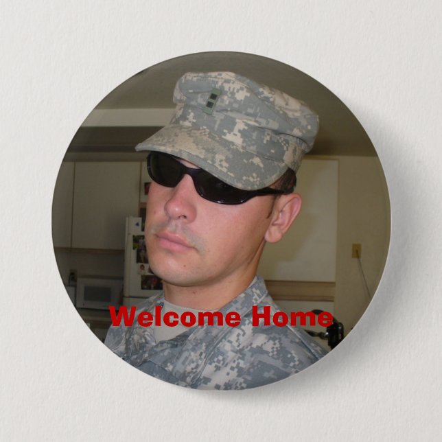 P1020004, Welcome Home 7.5 Cm Round Badge (Front)