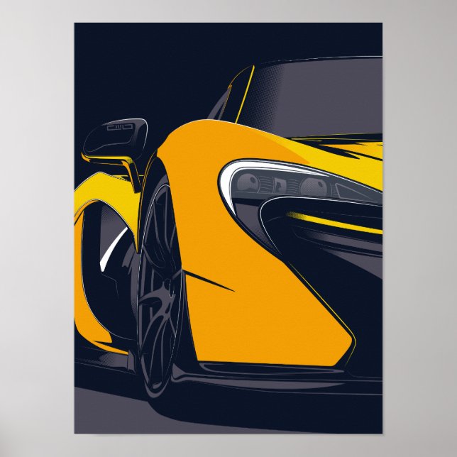 P1 supercar poster (Front)