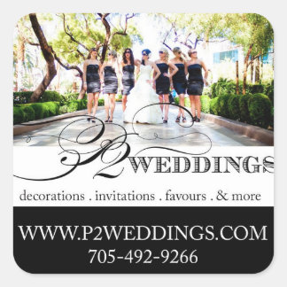 P2 Weddings Small Stickers