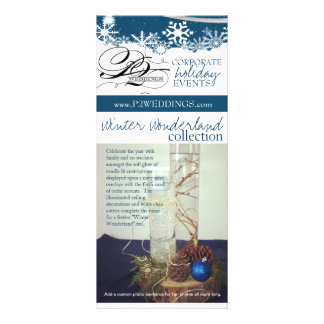 P2 Weddings Winter Wonderland Decorating Package Rack Card