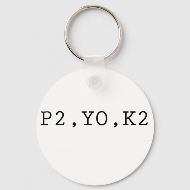 P2, YO, K2 KEY RING (Front)