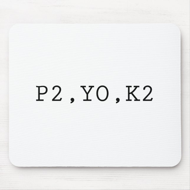 P2, YO, K2 MOUSE MAT (Front)