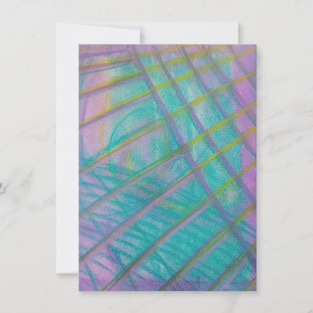 P34 Unique Colourful Abstract Art Card (Front)