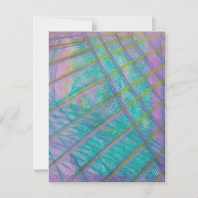 P34 Unique Colourful Abstract Art Card (Front)