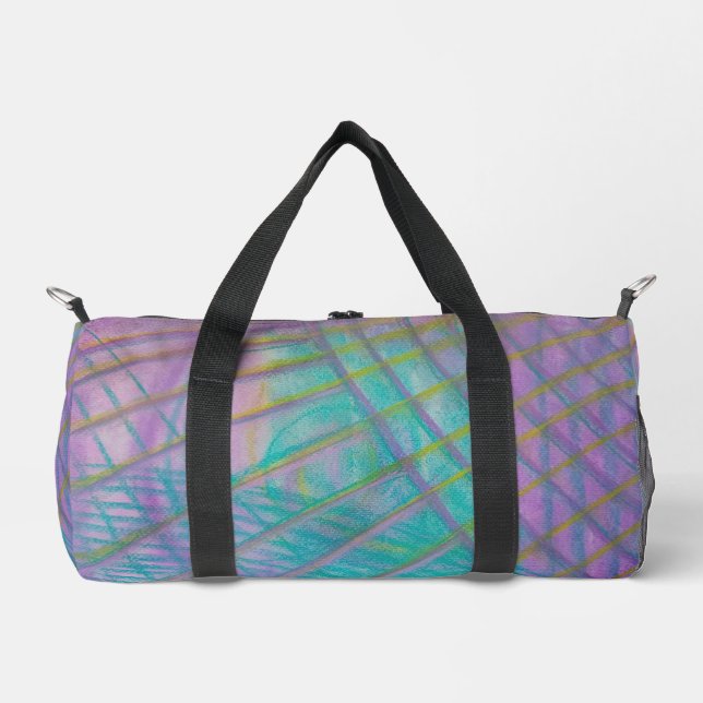 P34 Unique Colourful Abstract Art Duffle Bag (Front)