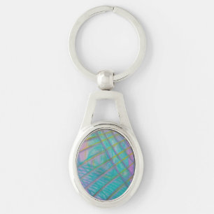 P34 Unique Colourful Abstract Art Key Ring