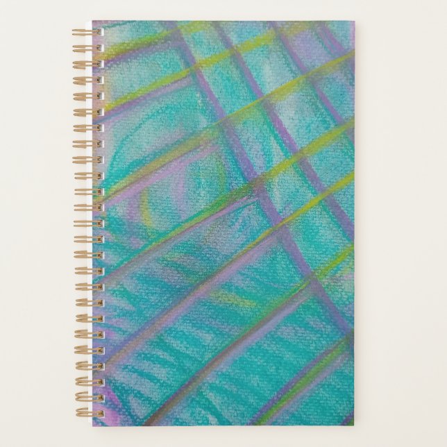 P34 Unique Colourful Abstract Art Planner (Front)