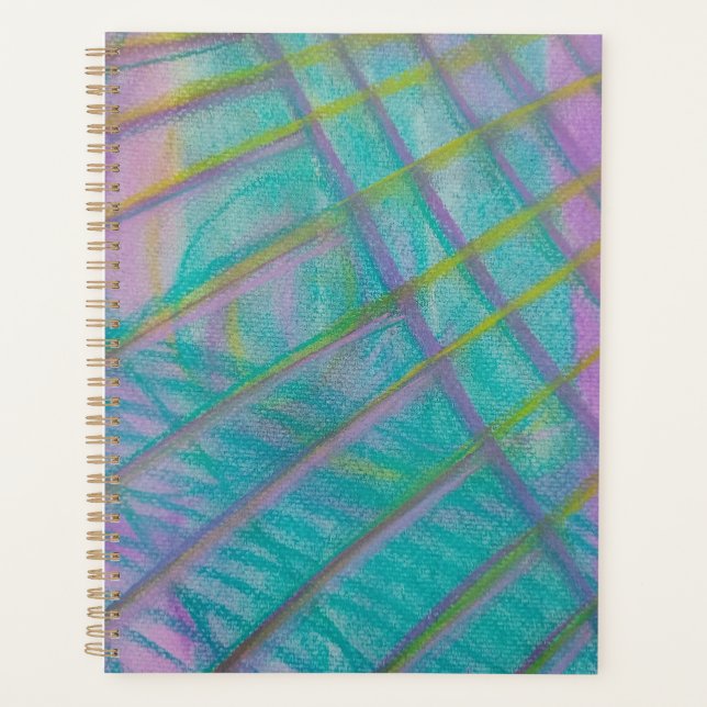 P34 Unique Colourful Abstract Art Planner (Front)