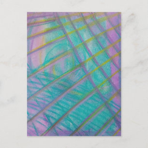 P34 Unique Colourful Abstract Art Postcard