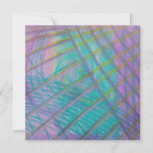 P34 Unique Colourful Abstract Art Thank You Card